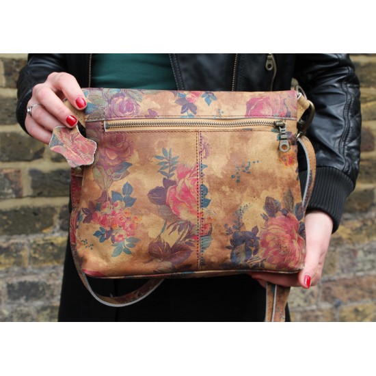 Mini Amelie Bag Foldover Floral 14 Leather