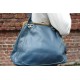 Perpetua Blue Top Clip Handbag 