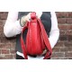 Isabelle Saddle Bag Red Leather Medium